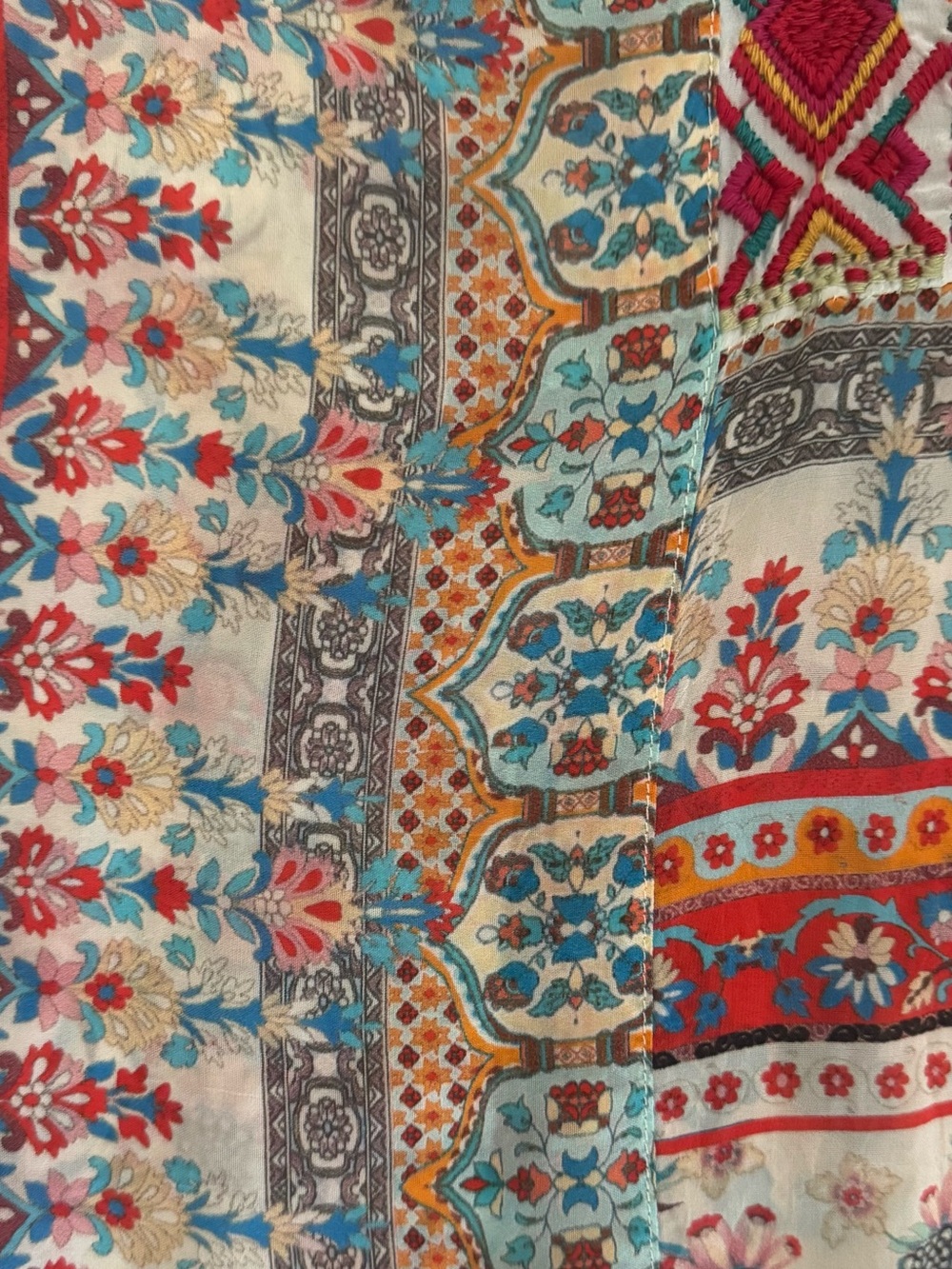 Johnny Was Silk Embroidered Kimono - Picture 9 of 14